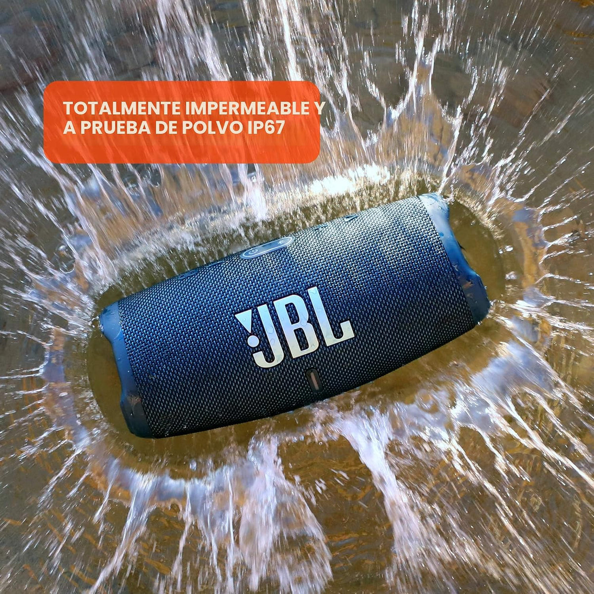 JBL Charge 5 - Altavoz portátil impermeable - Negro