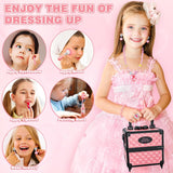 Juego de 99 piezas de maquillaje para niñas, juguetes de princesa,...