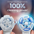 Oral-B Ultimate Clean - Juego de 8 cepillos de repuesto de color blanco, Paquete de 8 unidades