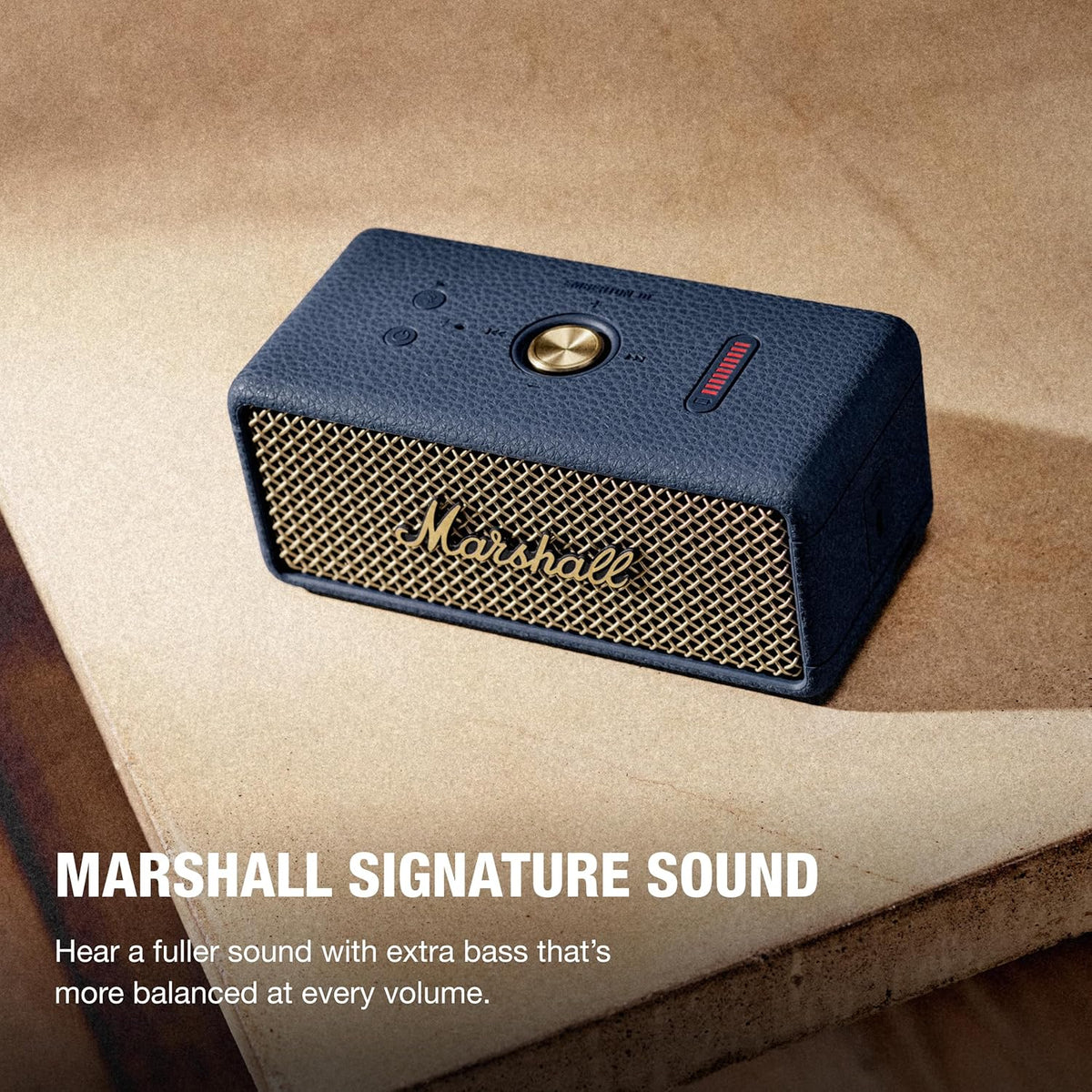 Marshall Emberton III Altavoz Bluetooth Portátil - Diseño Robusto Impermeable IP67, Azul
