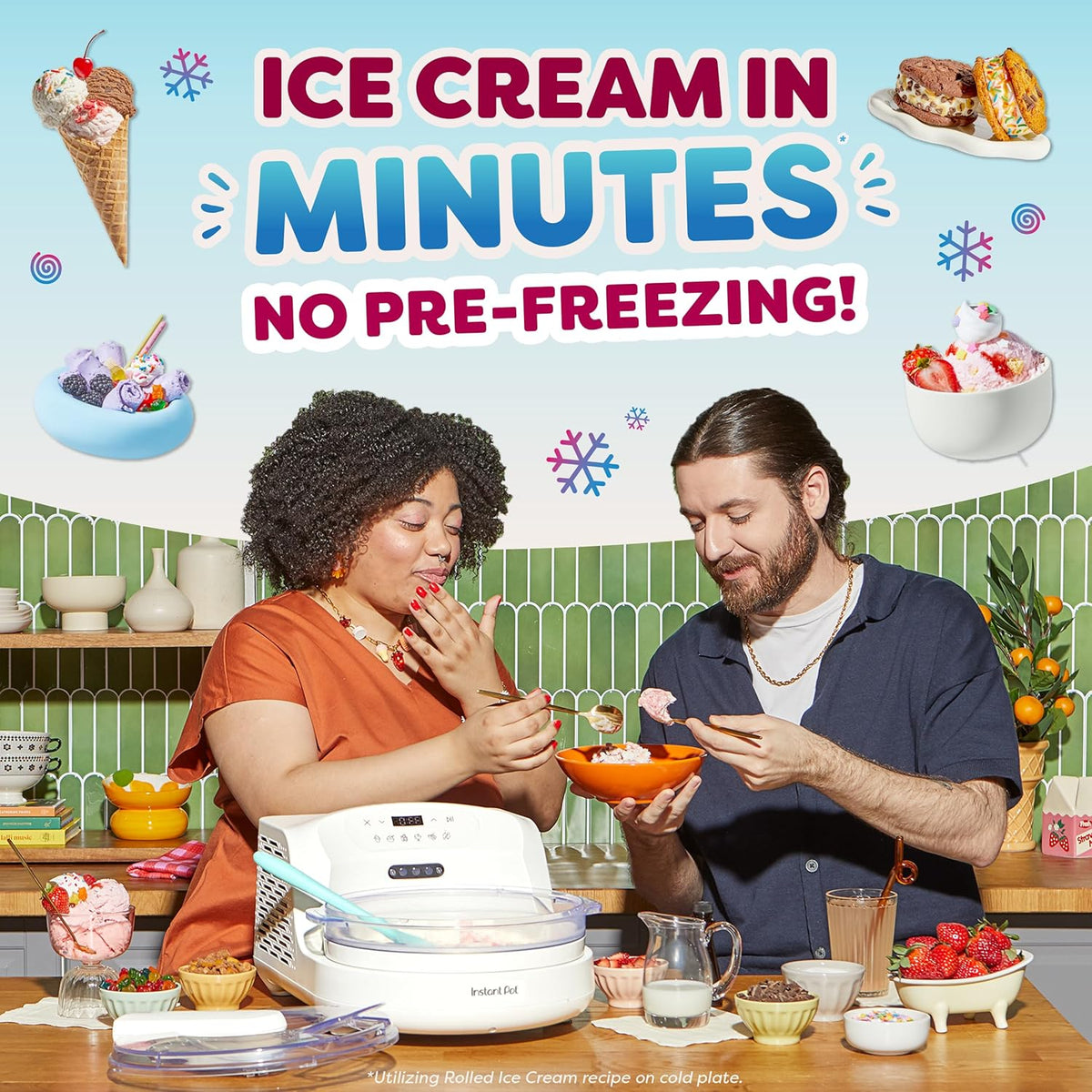 Instant Pot InstantChill - Máquina para hacer helados más enrollada, sin