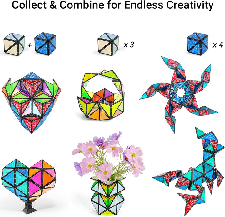TOSY Piedra piramidal magnética: 1 cubo se transforma en mil millon...