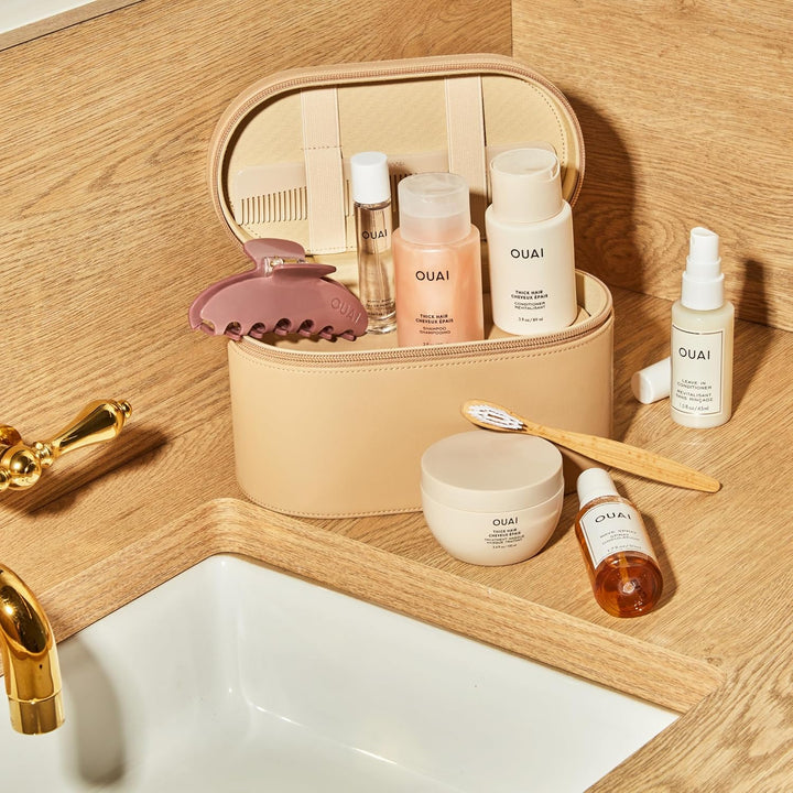 OUAI Champú para cabello grueso, champú hidratante de manteca de ka...