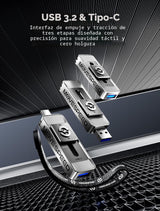 MOVE SPEED 1TB de unidades de estado sólido con puertos duales y di...