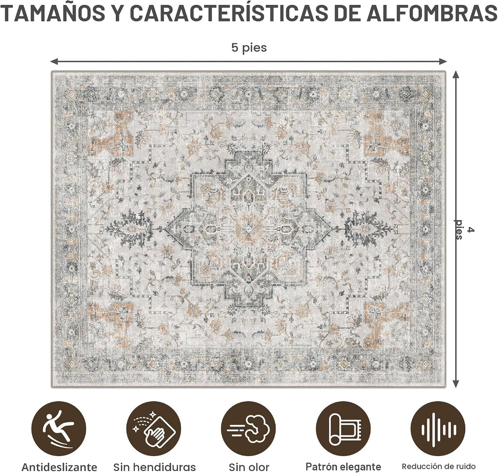 Lámpara Tapete para silla de oficina de 48"x60" para piso de baldosas de madera dura, protector de alfombra debajo del escritorio para tapete de silla de computadora rodante, alfombra lavable a máquina
