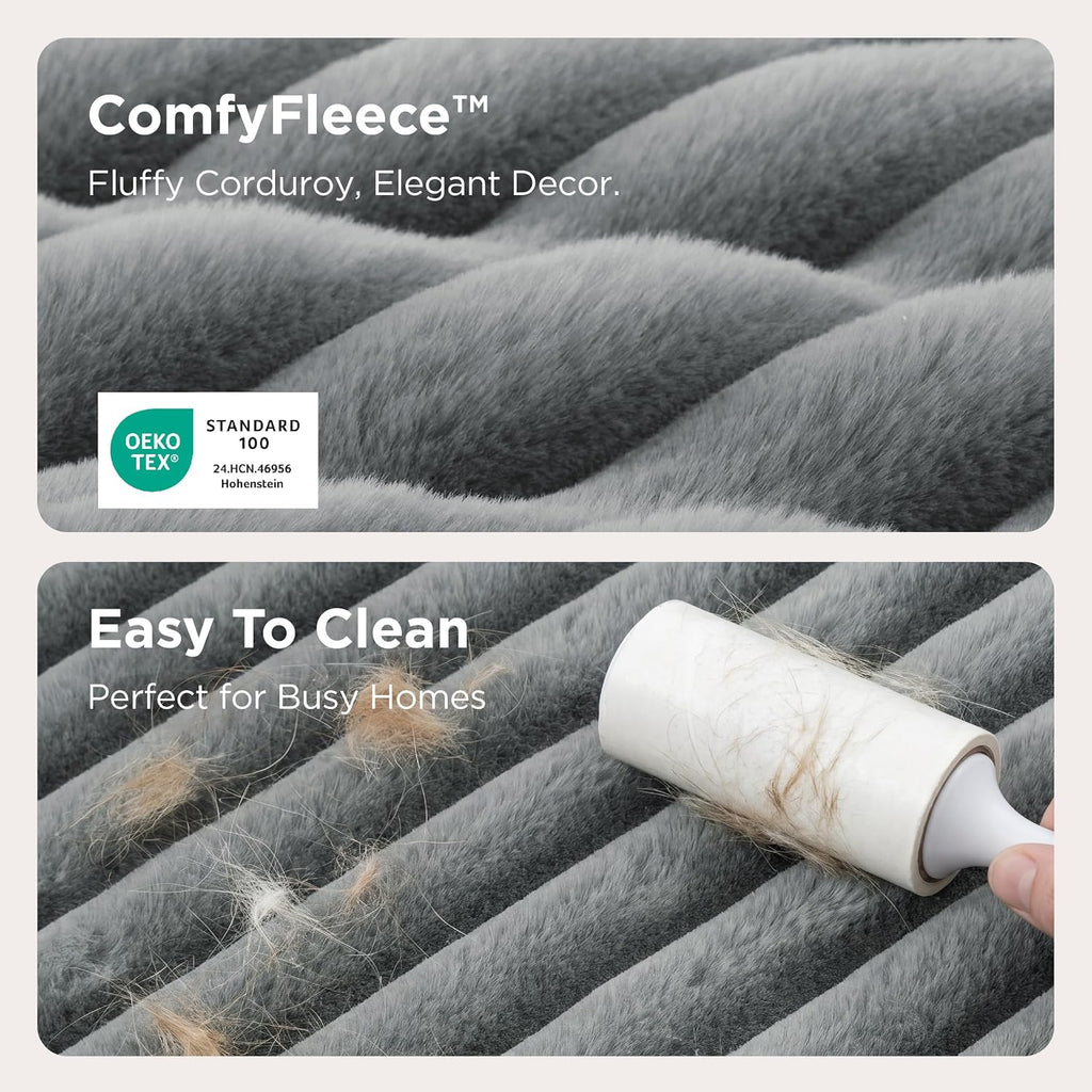 Bedsure ComfyFleece® - Camas ortopédicas de espuma viscoelástica para