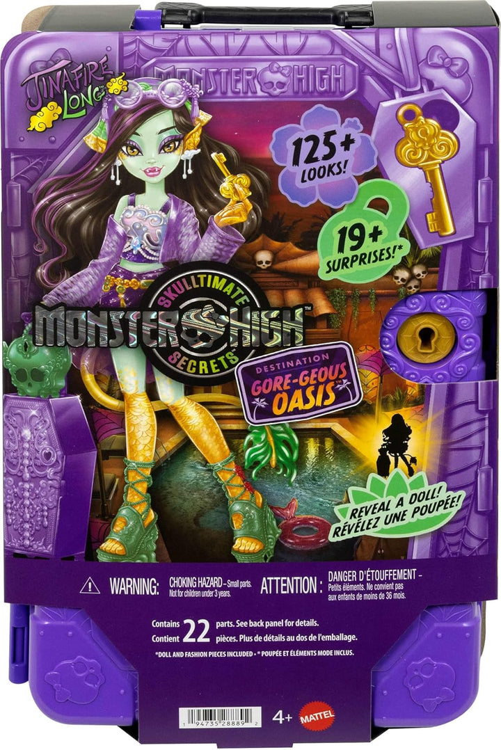 Monster High Skulltimate Secrets Muñeca Jinafire Long y Set de Acce...