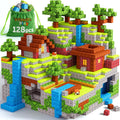 Wood'n play - Bloques magnéticos cubos de 128 piezas, Madera, 0.98 inch
