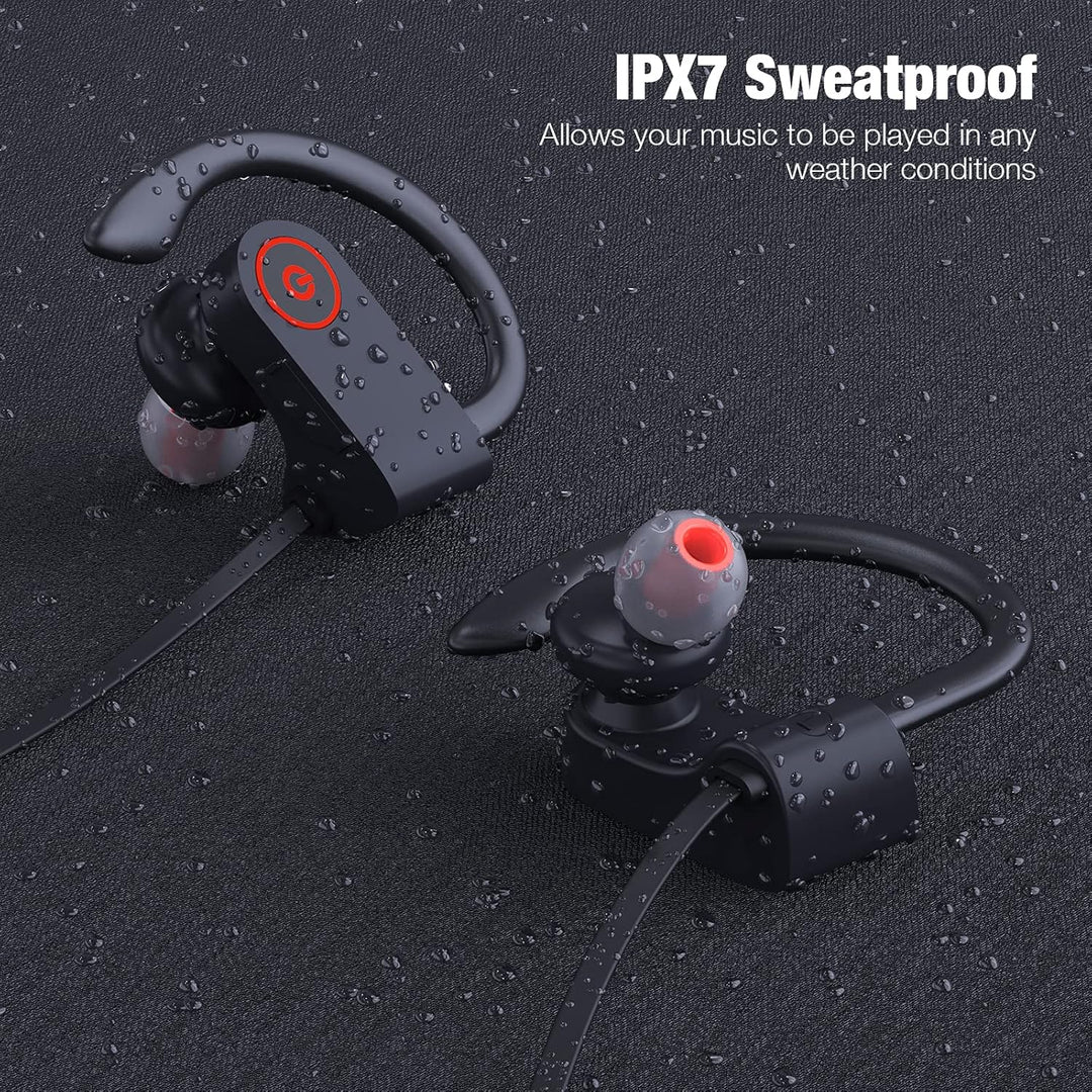 Auriculares inalámbricos deportivos Boean con Bluetooth IPX7 imperm...