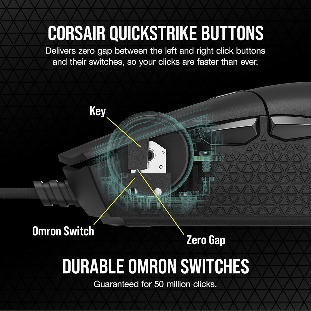 Corsair KATAR PRO XT Ratón para juegos FPS ultraligero con cable, 1...