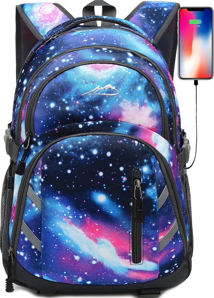 ProEtrade - Mochila para universidad con puerto de carga USB, para...