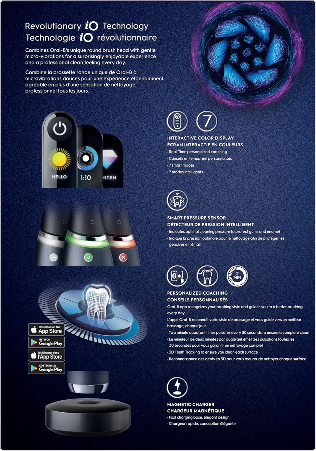 Oral-B iO Series 9 Cepillo de dientes eléctrico con 3 cabezales de...