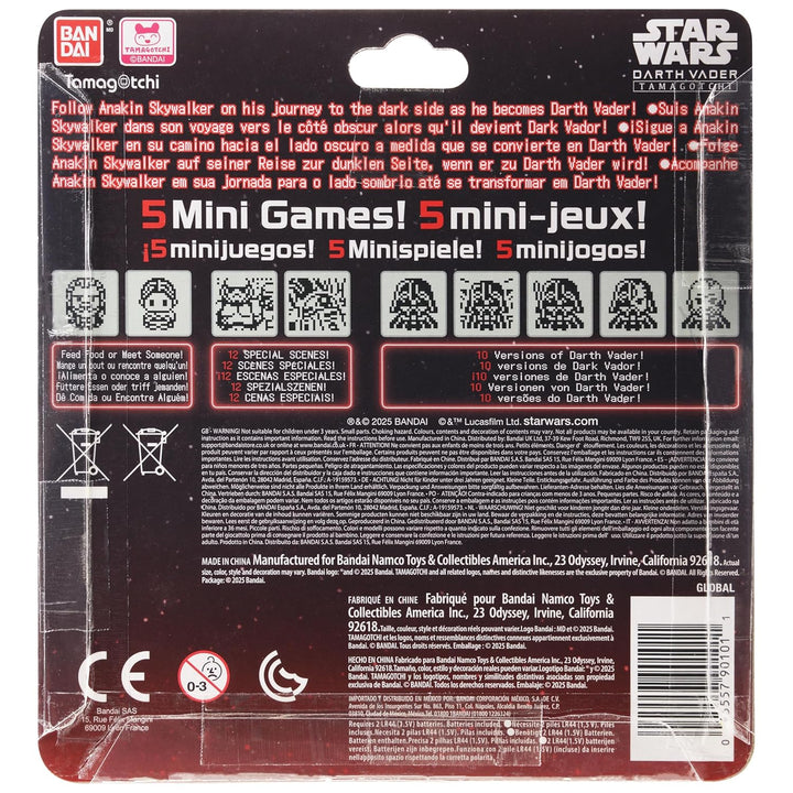 Tamagotchi Nano x Star Wars - Darth Vader con Set de Estuche de Sil...
