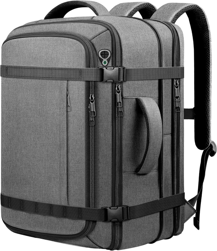 Mochila de mano espaciosa, mochila de viaje expandible de gran capa...