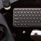 UBOTIE Combo de teclado y mouse inalámbricos, Coffee negro