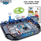 Dr. STEM Toys Kit de ciencia de circuitos, incluye más de 100 experimentos eléctricos con luces, sonidos y acción, para niños y niñas a partir de 8 años