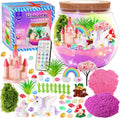 Gifmore Kit de terrario con luz de unicornio para niñas de 4 a 12 años, juego de juguetes de manualidades de unicornio, regalos de cumpleaños para niños y niñas