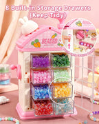 STACTCUTE Máquina para hacer pulseras de cuentas de 820 piezas para niñas 6