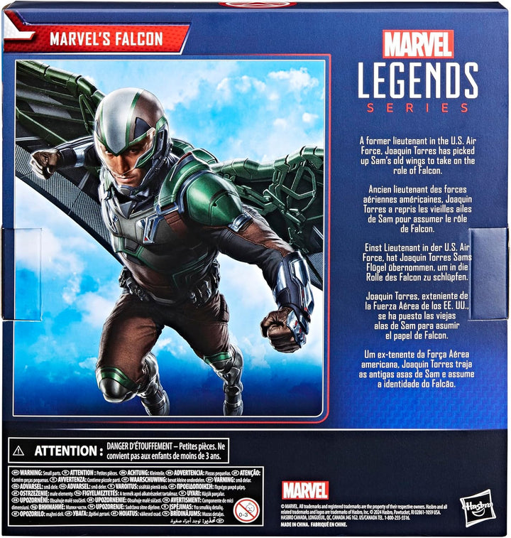 Serie Marvel Legends Marvel\u2019s Falcon, Capitán América: Brave N...