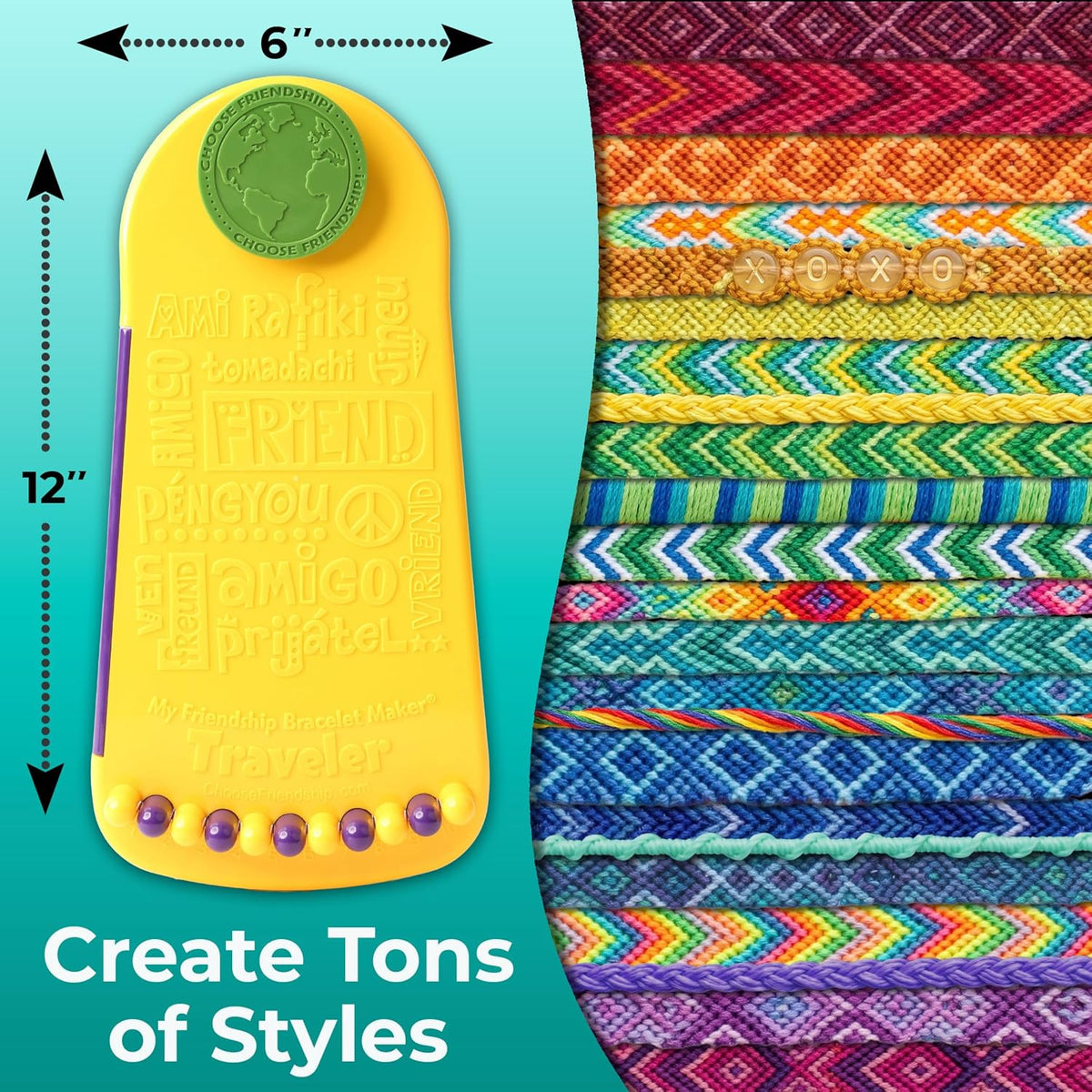 kit para hacer pulseras de la amistad, kit de joyas para niñas, kit de manualidades, edición de viaje