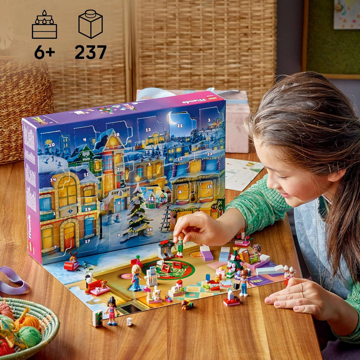 Lego 42668 Calendario de Adviento Friends 2025 Juguete Regalo de Cu...