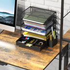 Simple Houseware Organizador de archivos de escritorio de 5 niveles con