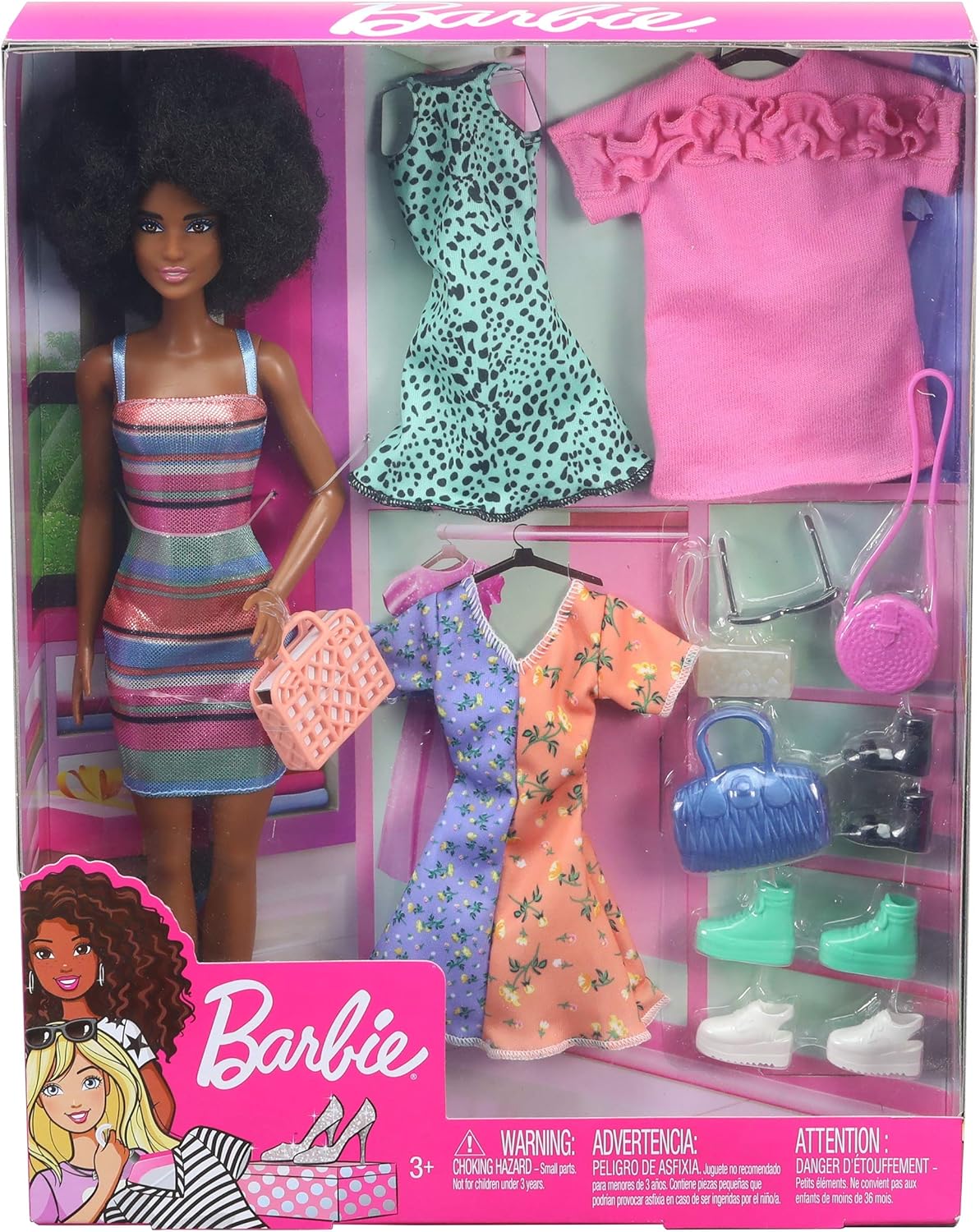 Barbie Muñeca de fiesta de moda y accesorios