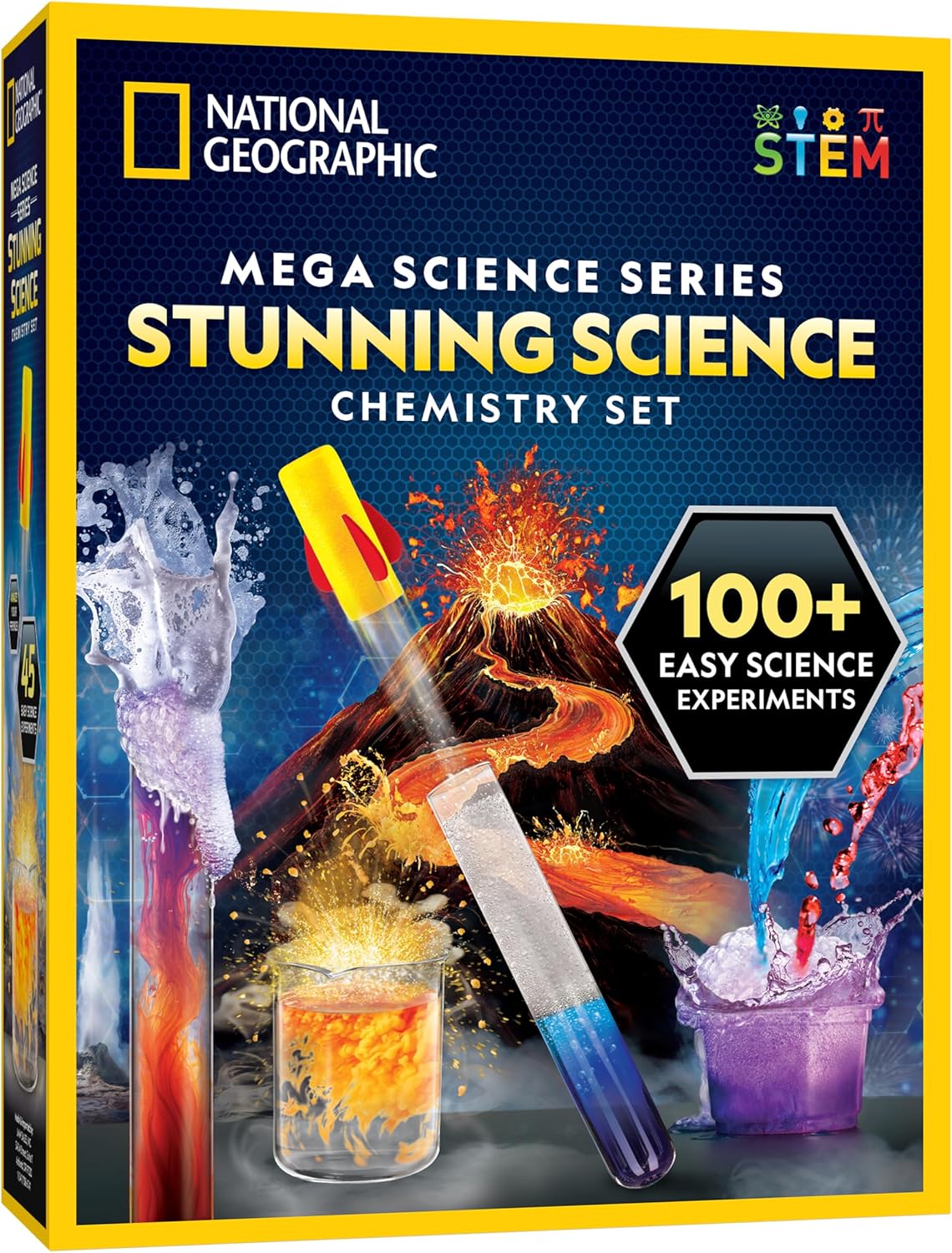 National Geographic Chemistry Set con 45 Experiments para Kids 8-12
