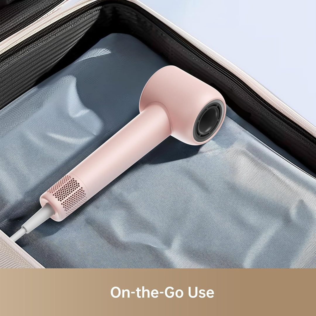 Dreame Secador de pelo Gleam para mujer, potente secado rápido, lig...