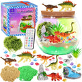Gifmore Kit de terrario con luz de dinosaurio para niños de 4 a 12 años, juego de juguetes de manualidades de dinosaurios, regalos de cumpleaños para niños