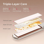 TYMO Plancha de pelo de titanio para mujer, plancha plana