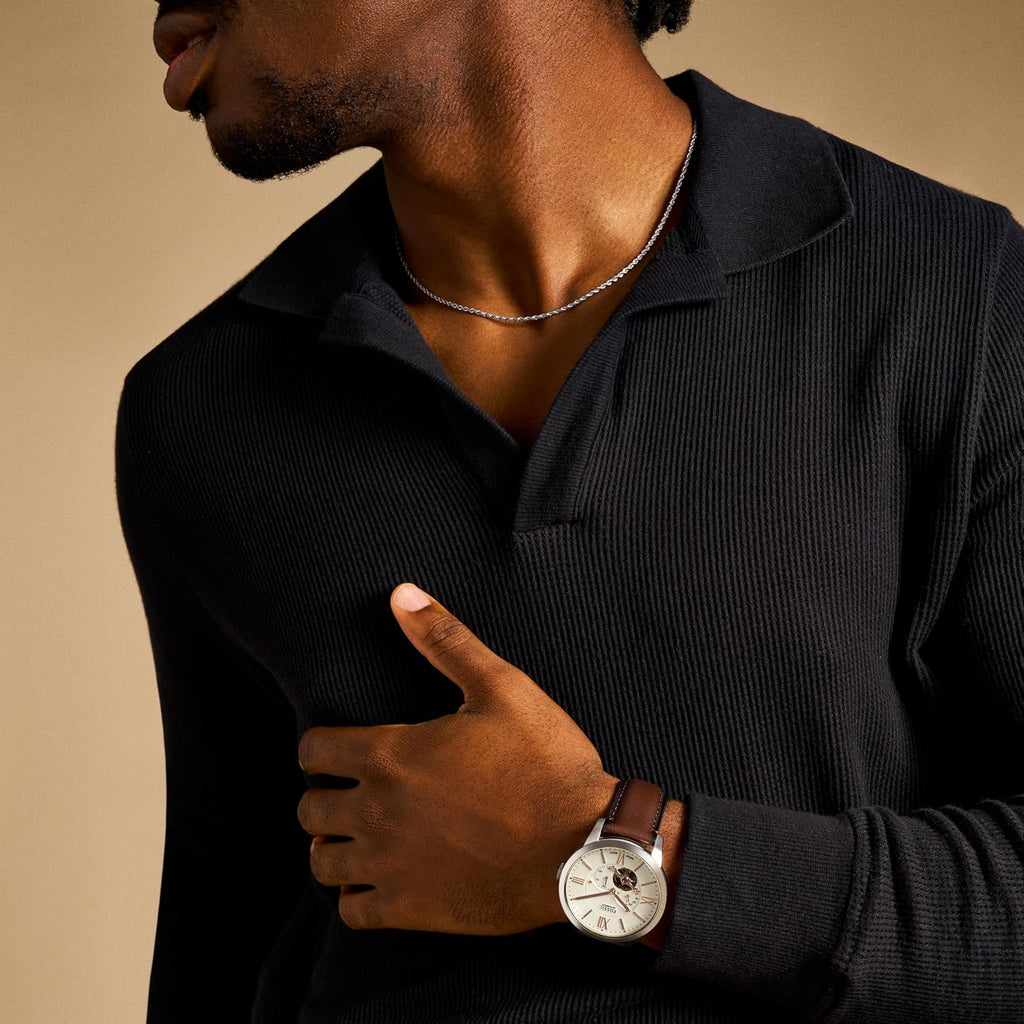 Fossil Townsman - Reloj automático de acero inoxidable para hombre