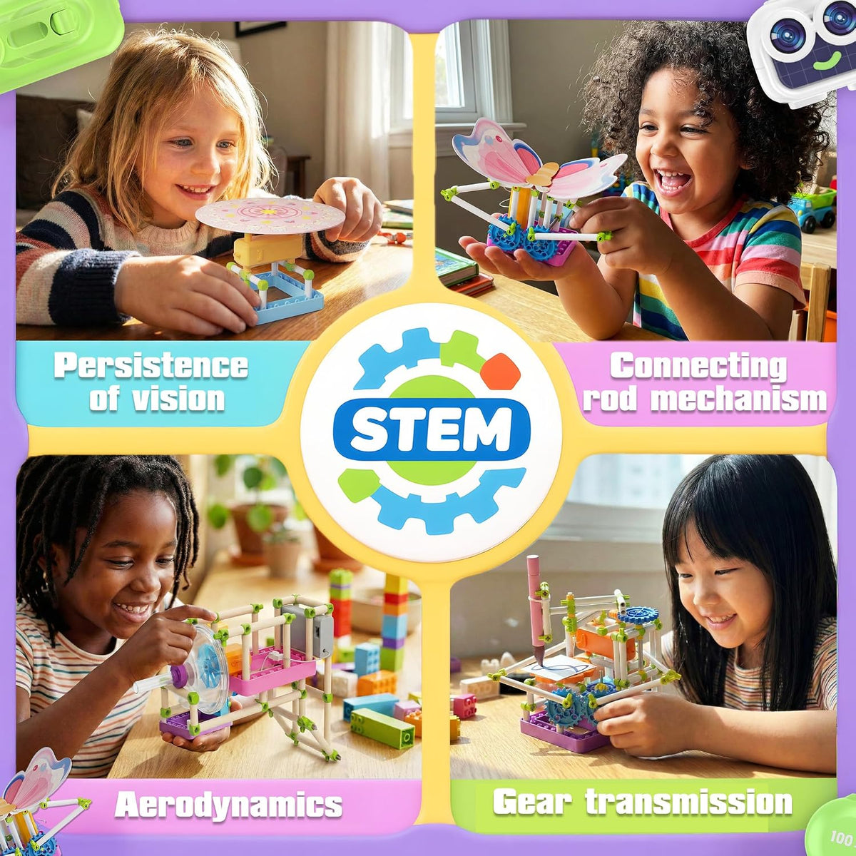 SMILESSKIDDO Kit de ciencia para niñas más de 100 experimentos, juguetes
