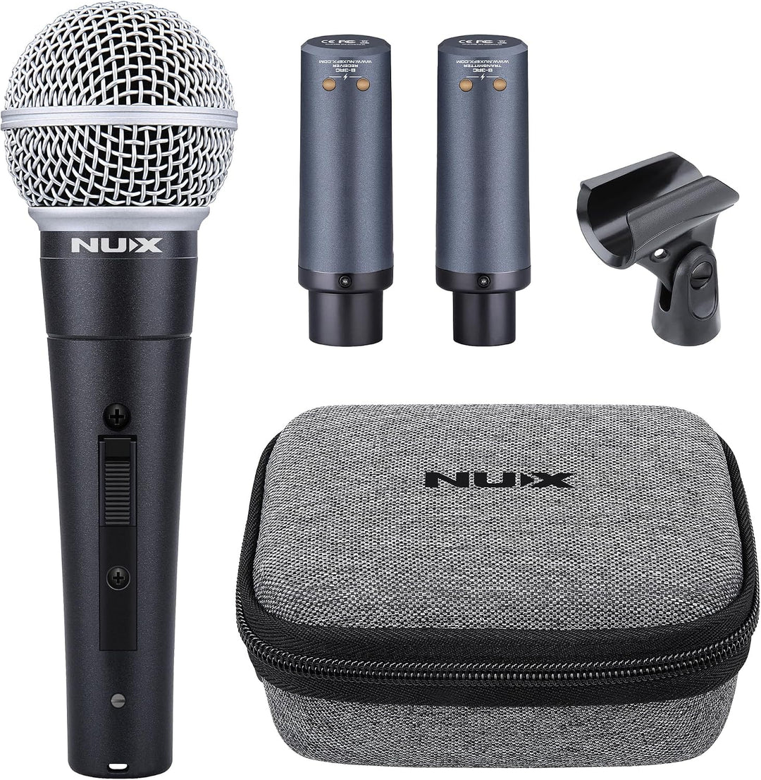 Sistema de Micrófono Inalámbrico NUX B-3RC 2.4GHz con Estuche de Ca...