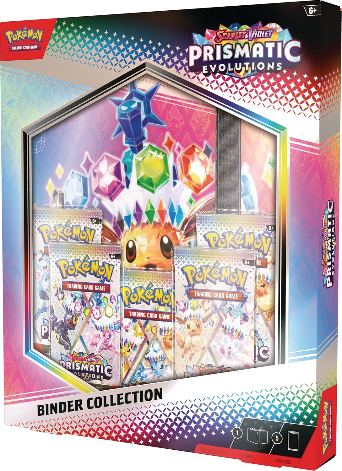 Pokemon TCG: colección de carpetas de evoluciones prismáticas escarlata y violeta