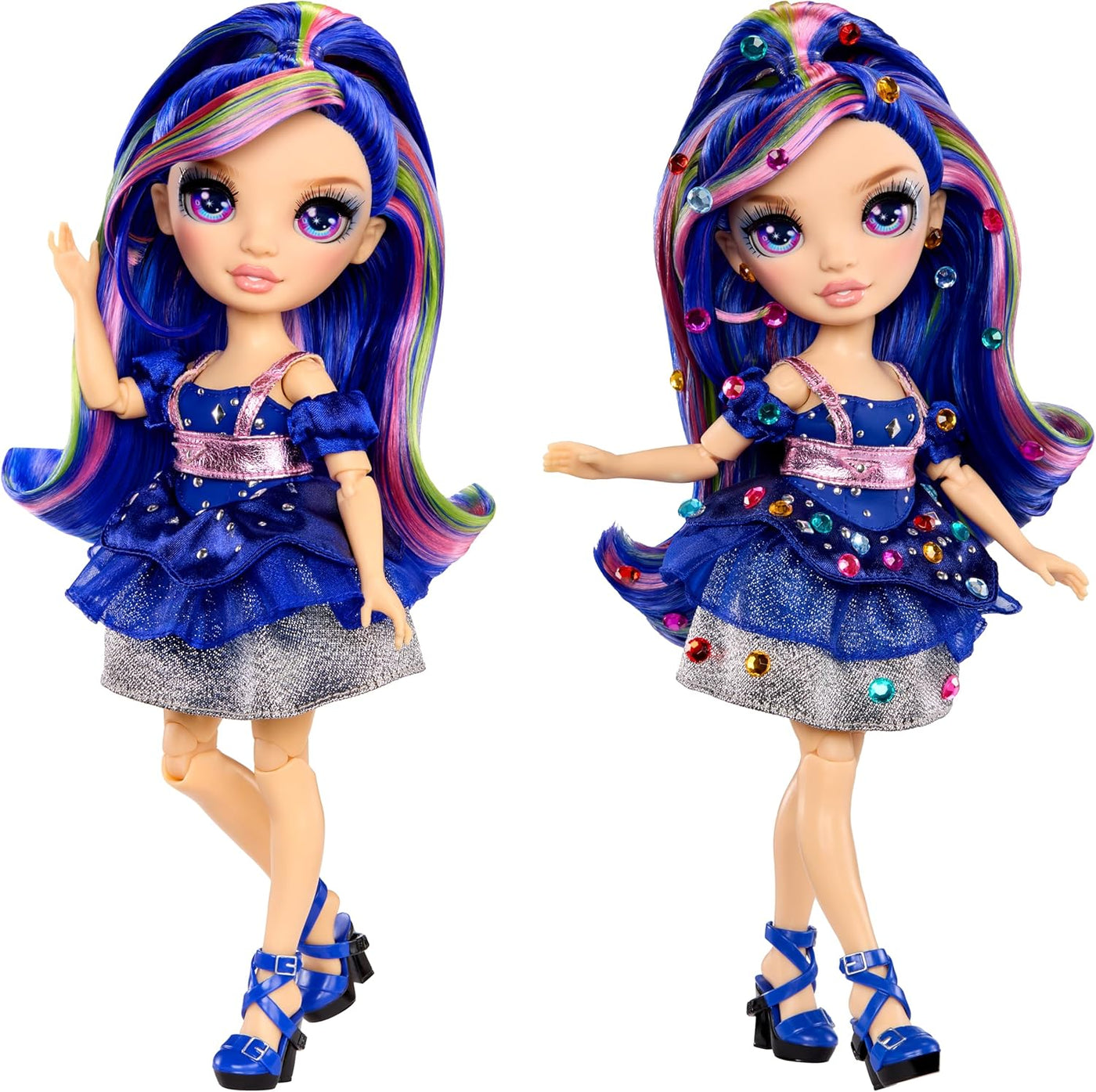 Muñecas de moda Rainbow High - Genevieve Bleue con
