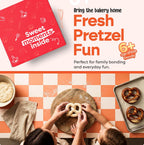 Kit para hacer pretzels – Juego de cocina real para niños de 5 a 12 años + con receta e ingredientes – Juego de hornear para niños y niñas – Gran regalo para vinculación familiar