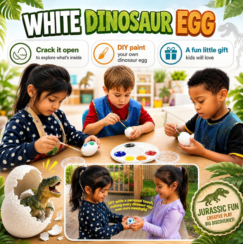Kit de excavación de 24 huevos de dinosaurio con dinosaurios en el interior