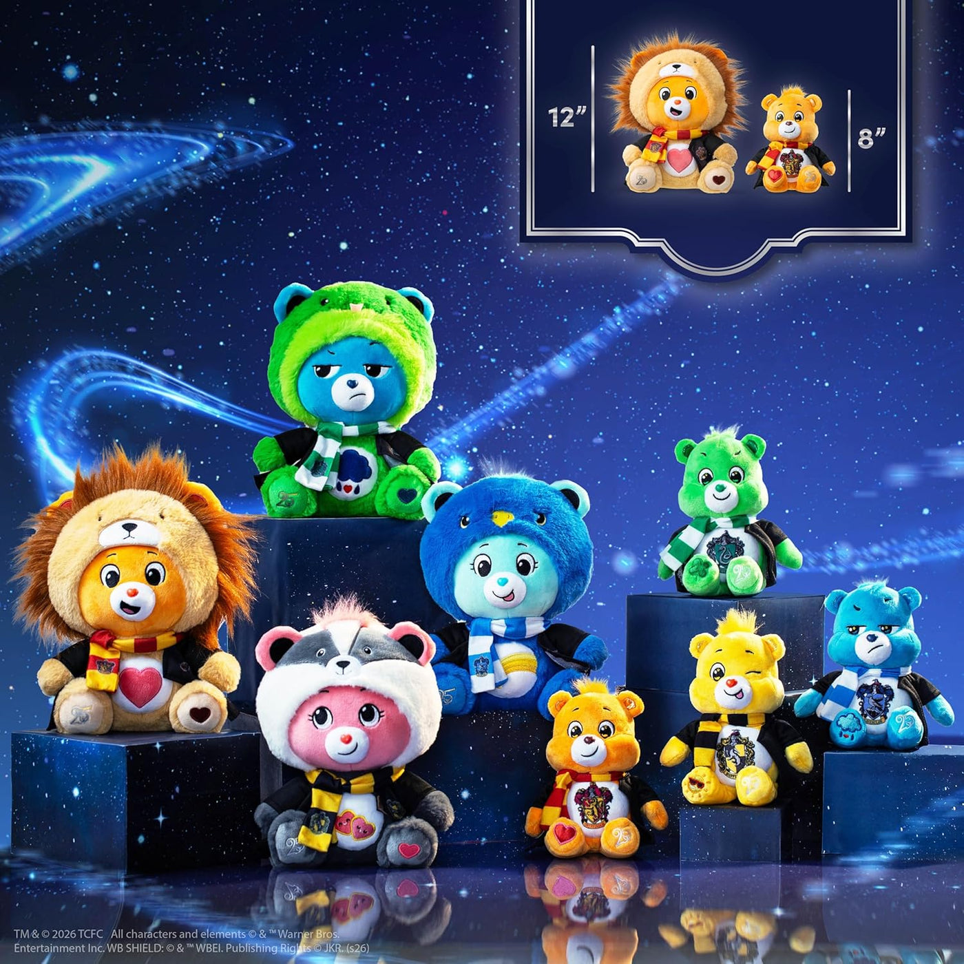 Harry Potter x Care Bears - Oso Gruñón de la Casa Slytherin - Peluc...