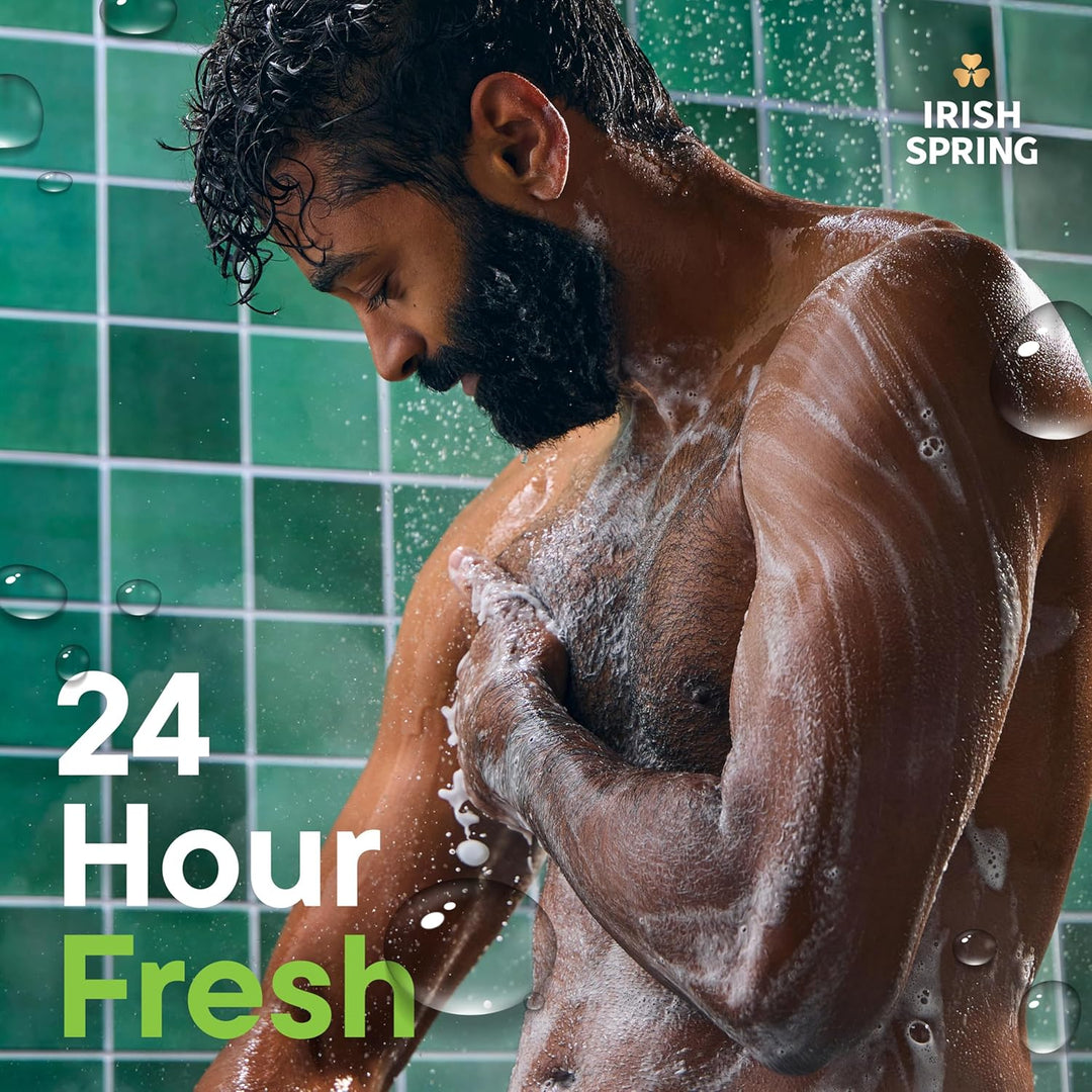 Irish Spring Gel de baño hidratante 5 en 1 para hombres, champú, ac...