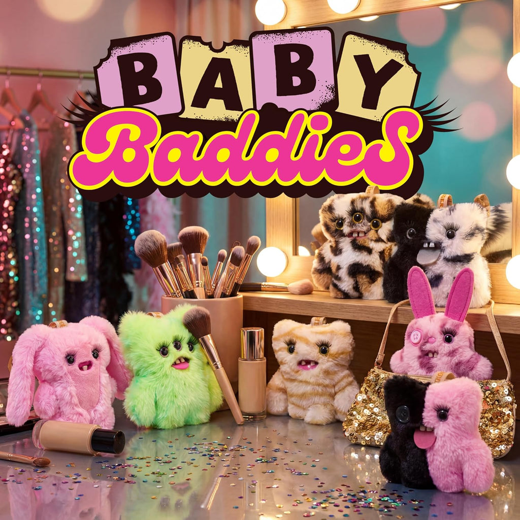 Fuggler Baby Baddies - Llaveros de felpa de 5 pulgadas (paquete de 6) por