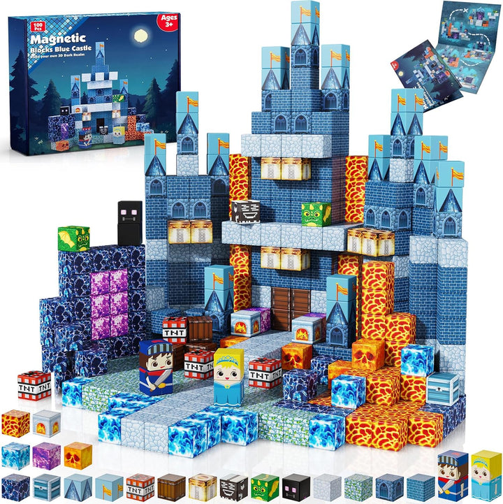 Annexfun Bloques Magnéticos \u2013 100 PCS Bloques de Construcción...