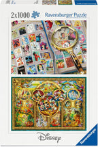 Ravensburger - Mundo mágico de Disney - Rompecabezas de 2 x 1000 piezas - Álbum de sellos # 1 - Mejores temas # 2 - Puzzles para adultos
