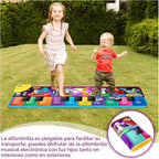 Alfombrillas musicales de piano para niños con 25 sonidos musicales, juguetes musicales, teclado de piano para bebé, alfombra, manta de animal, tapete táctil, juguetes de educación temprana para niñas