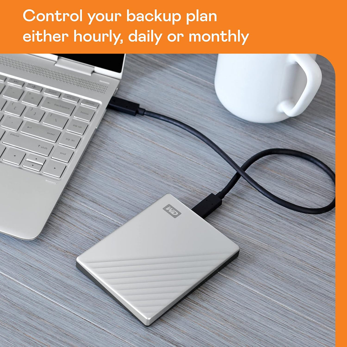 WD 4TB My Passport Ultra, Plata, Disco Duro Externo Portátil, softw...