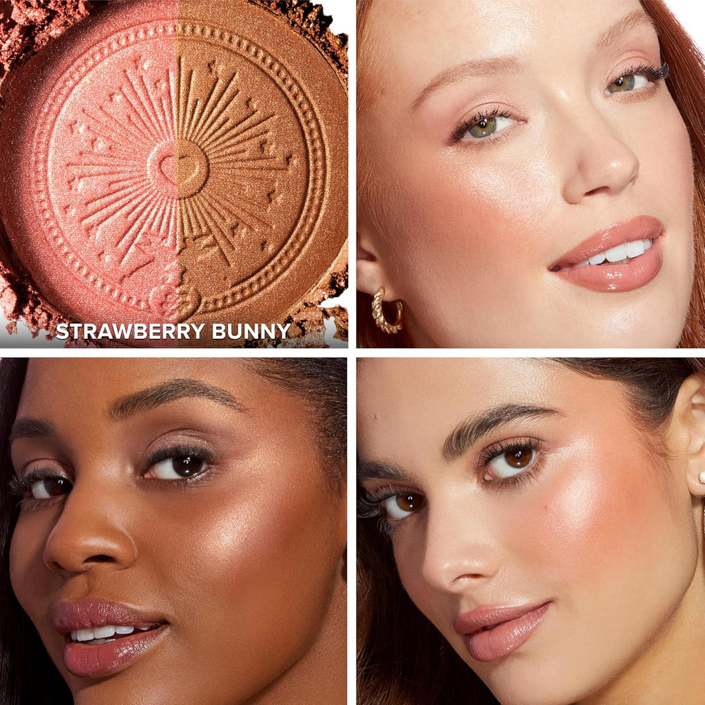 Too Faced Sun Bunny - Bronceador, Embalaje actualizado, 02 Conejito de fresa (rosa luminoso)