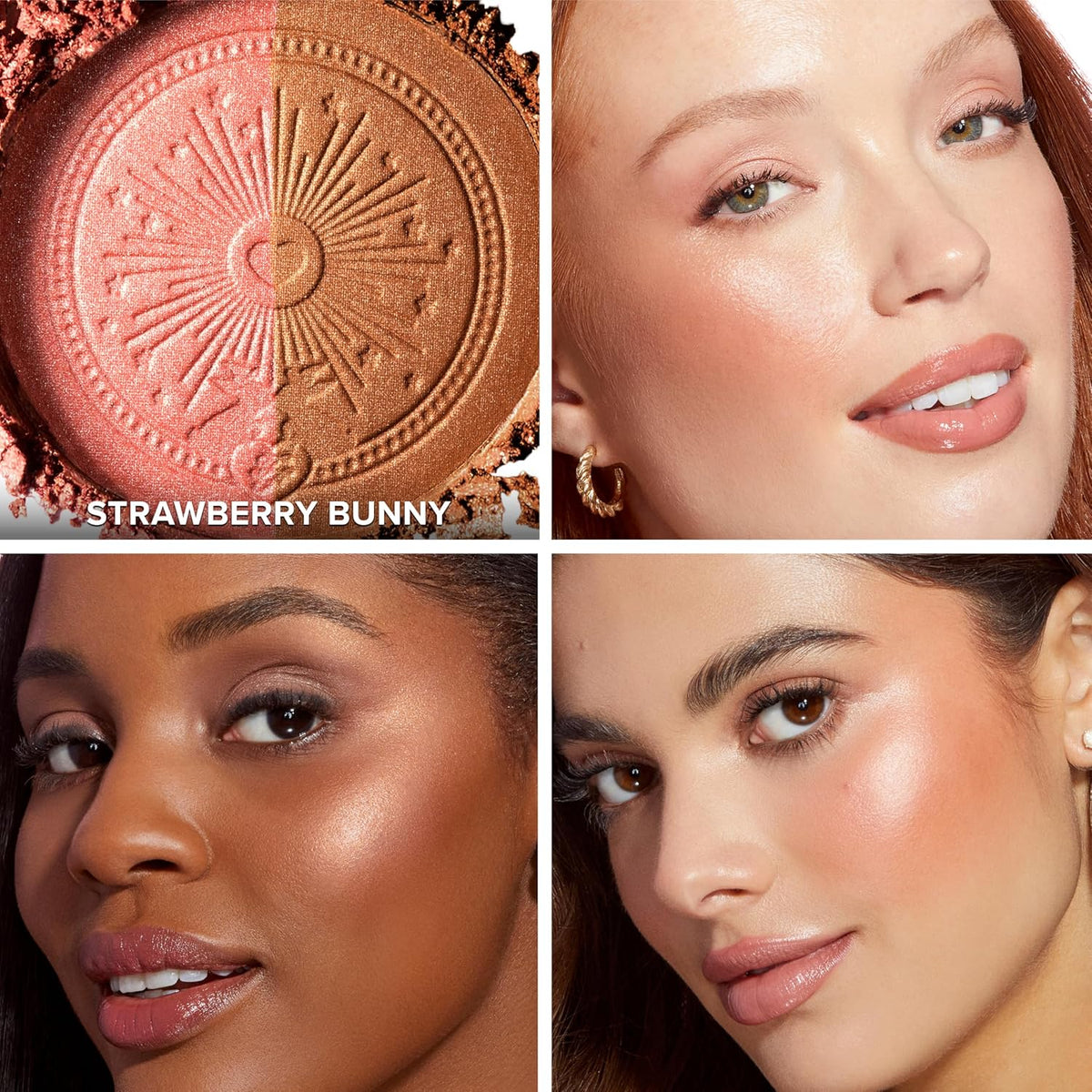 Too Faced Sun Bunny - Bronceador, Embalaje actualizado, 02 Conejito de fresa (rosa luminoso)