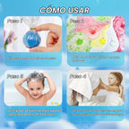 Bombas de baño para niños con juguete sorpresa en el interior, paquete de 42 bombas de baño para niños con 34 juguetes que brillan en la oscuridad y 8 juguetes de animales marinos en el interior, burbujas orgánicas para niños y niñas.