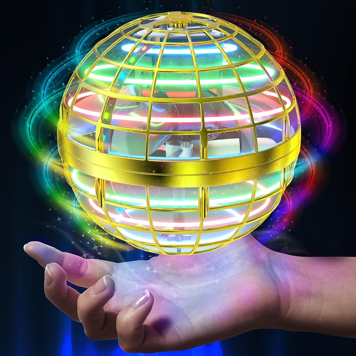 AMERFIST Juguete de bola de orbe volador, globo cósmico Boomerang hover Ball Galactic Fidget Spinner, órbita de dron de mano, juguetes geniales regalo para niños y niñas de 6, 7, 8, 9, 10 años en