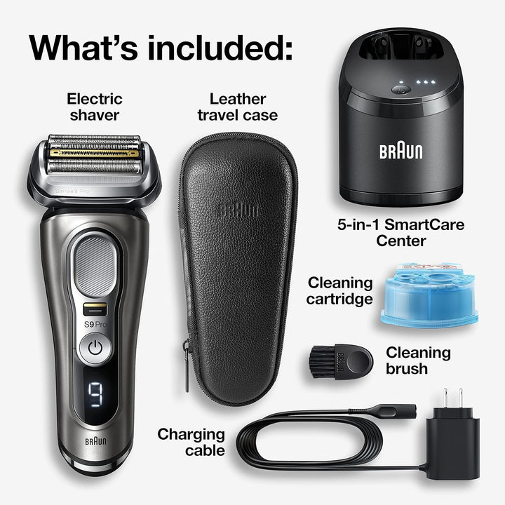 Braun Maquinilla de afeitar eléctrica para hombres, Series 9 Pro 94...